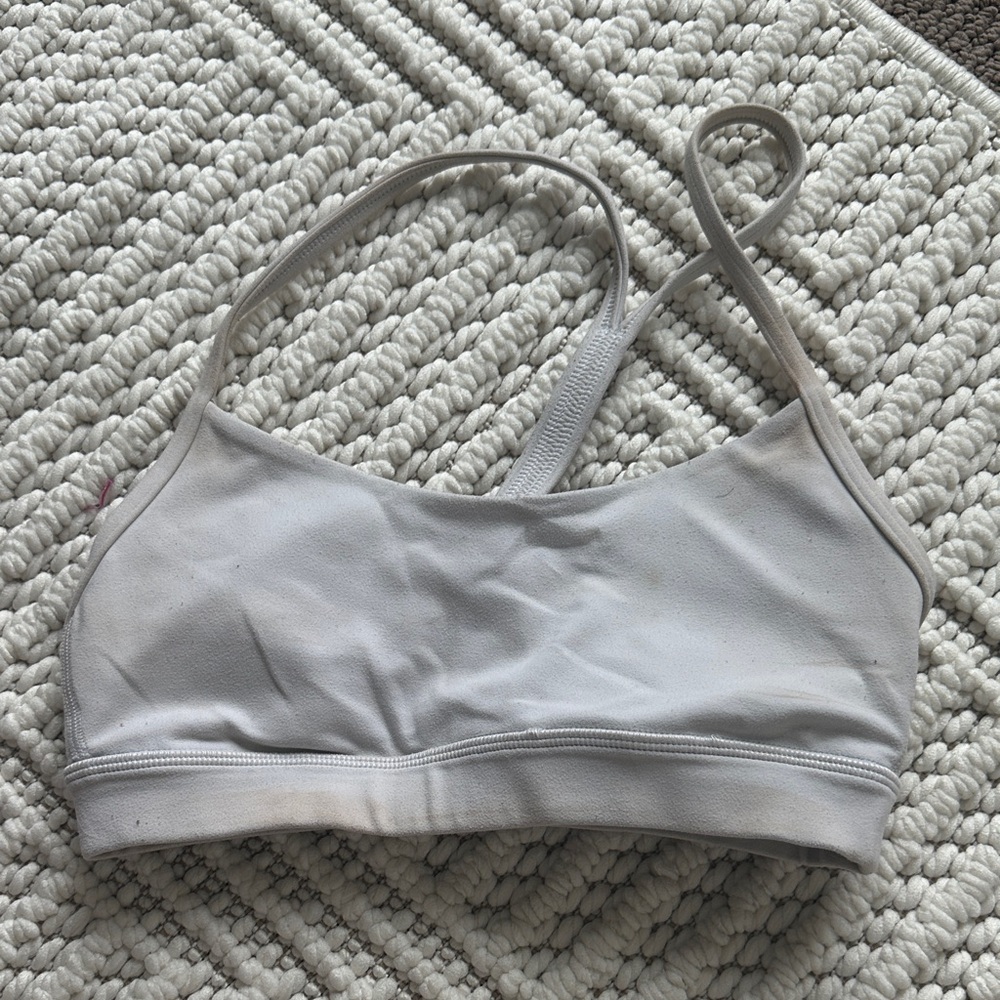 lululemon athletica Light Gray Sports Bra